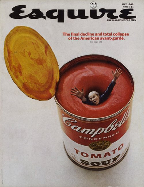 Andy Warhol on the cover of Esquire- May 1969