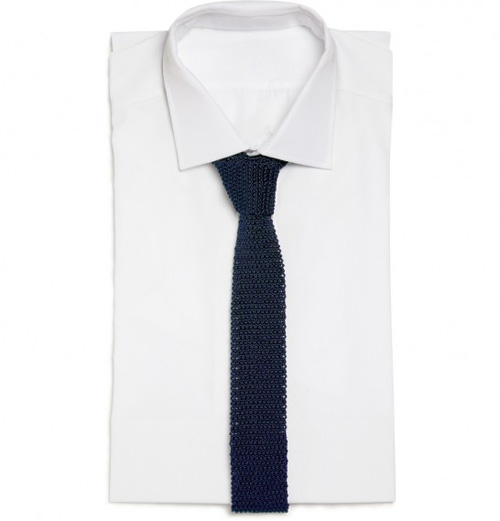 charvet knitted silk tie
